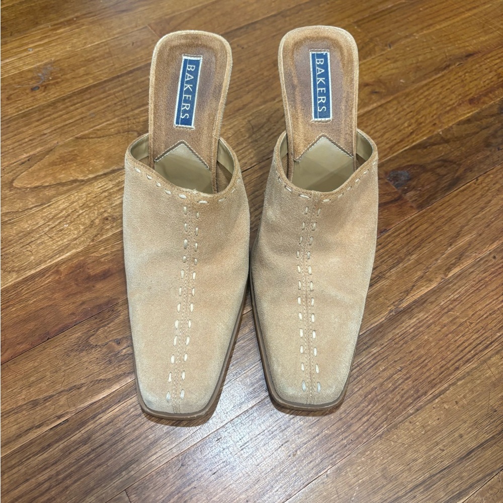Bakers Beige Suede Women's Mules